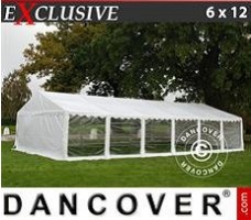 Carpa eventos Exclusive 6x12m PVC, Blanco, Panorama